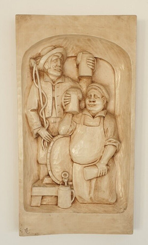 Bassorilievo quadro locanda - bassorilievo,