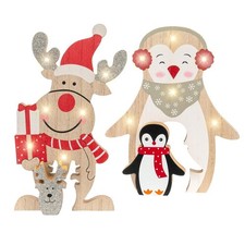 Holzfigur Natale LED