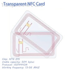 Tag NFC NTAG215 Trasparente