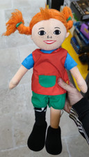 Bambola Peluche Pippi Calzelunghe Vintage plush dolls cinema animazione cartoni