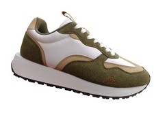 Scarpe sneakers Kappa Logo arvika Uomo in Suede e nylon Verde/bianco