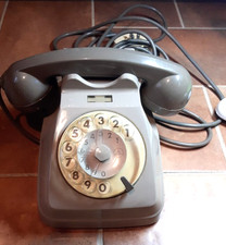 TELEFONO SIP GRIGIO A DISCO VINTAGE (NON TESTATO)
