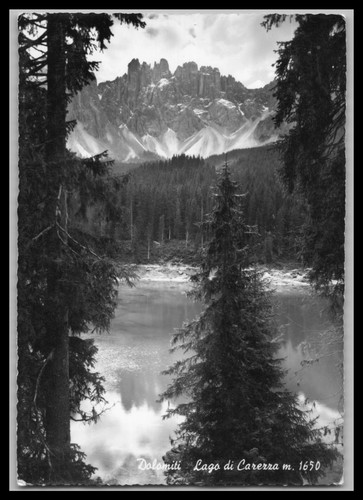 Cartolina dolomiti lago di - /,