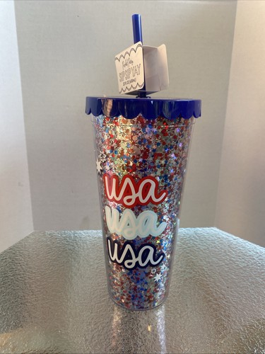 Bicchiere confetti usa - bicchiere,