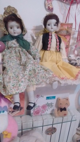 Coppia bambole vintage di - di,