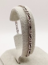 Bracciale argento 925 Unisex Uomo Donna Catena A Maglie 20 Cm