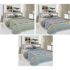 Copriletto Copritutto COTONE PIQUET primaverile estate CASETTE AQUILONI Made in 