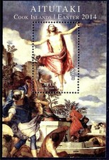 Quadro Pasqua Aitutaki 2004 di Paolo Veronese Artisti Religione m/s MNH
