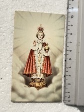 GESÙ BAMBINO DI PRAGA VECCHIO SANTINO OLD HOLY CARD 1930