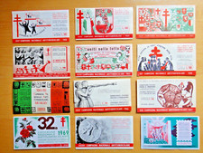 1958/1976-CAMPAGNA NAZIONALE FRANCOBOLLO ANTITUBERCOLARE-13 diversi libretti+