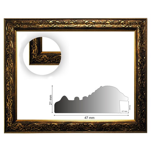 Cornice barocca oro decorato - barocca,