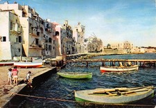 Cartolina Ischia case sul mare