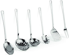 Set mestoli pezzi acciaio - mestoli, 6