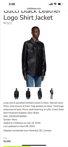 Giacca camicia pelle - , uomo