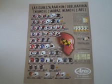 advertising Pubblicità 1998 CASCO HELMET ARAI RX-7XX/QUANTUM-E/NR-III/MAVERICK