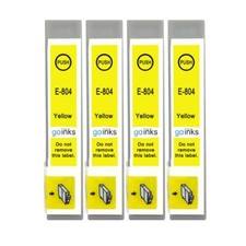 4 cartucce inchiostro giallo