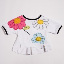 T-SHIRT BIANCA STAMPATA FIORI