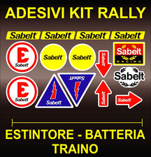 Adesivi Sticker  SABELT KIT RALLY | SPARCO RECARO WRC TOYOTA RENAULT FORD OMP