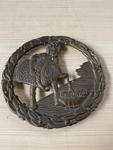 Insegna tabella ottone emblema