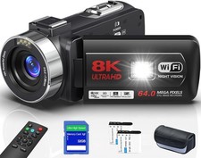 Videocamera zoom digitale 8k