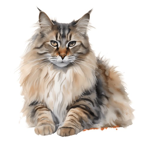 Adesivi gatto siberiano - 5,