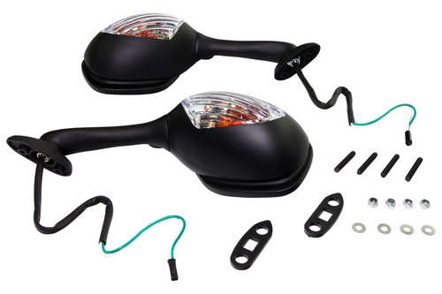 Coppia specchietti neri per