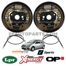 KIT FRENI POSTERIORI PREMONTATI FUNI FRENO A MANO PER FIAT PUNTO 188 1.3 CON ABS