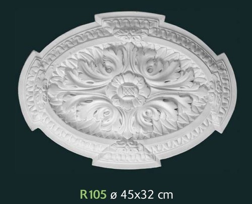Rosone gesso bianco - in,