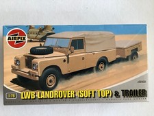 ✅ Airfix A 02322 1:76 LWB Landrover / Soft Top e Rimorchio (EW583-12R14/2)