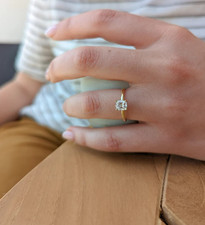 Anello solitario nuziale in