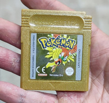 Pokemon ORO Nintendo GAME BOY ITALIANO Ita BATTERIA NUOVA Adesivo ottimo