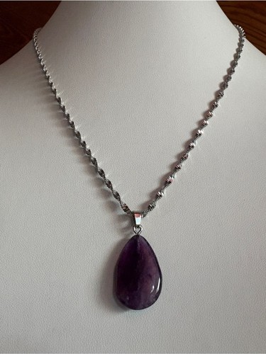 Collana con ciondolo goccia - con,