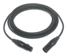 DG Systems - Cavo XLR Cannon neri, cavo per microfono, casse, DJ - Made in Italy