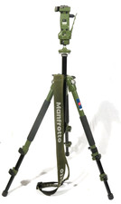 PRL) MANFROTTO 190NAT3 TREPPIEDI TREPPIEDE + TESTA 222NAT TRIPOD MADE IN ITALY