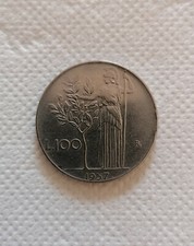 moneta 100 lire 1957 tipo Minerva in ottimo stato di conservazione,splendente!