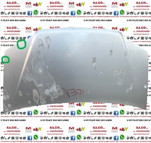 Cofano anteriore fiat - anteriore,