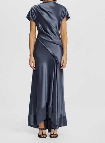Maxi abito donna acler grigio - abito,