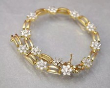 Bracciale tennis fiore - bracciale,