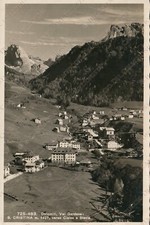1937 SANTA CRISTINA Val Gardena Dolomiti verso Cisles e Stevia Bolzano Cartolina