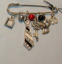 SPILLA 50 SFUMATURE DI GRIGIO ROSSO E NERO - HANDMADE