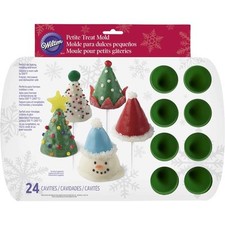 teglia silicone 24 coni alberi