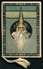 CALENDARIETTO 1928 DISTILLAZIONE dei PROFUMI non personalizzato Illust DE BELLYS