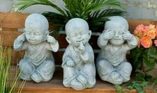 Statua in pietra 3 Buddha