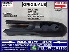 PLASTICA TUNNEL CENTRALE PORTA OGGETTI POSTERIORE FIAT 500 mod.312