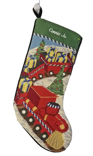 Calza natalizia vintage - vintage, punto