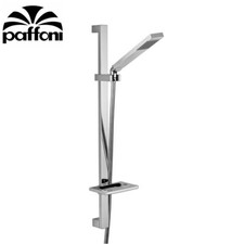 Asta doccia LEVEL PAFFONI - ZSAL079CR - doccetta squadrata in metallo