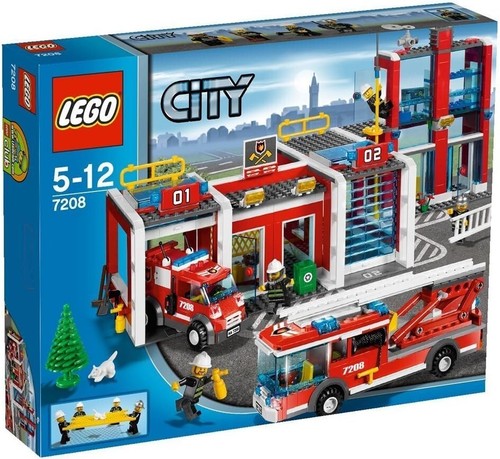 Fire station lego - fire, 7208