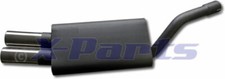 Scarico sportivo 2x76 mm per