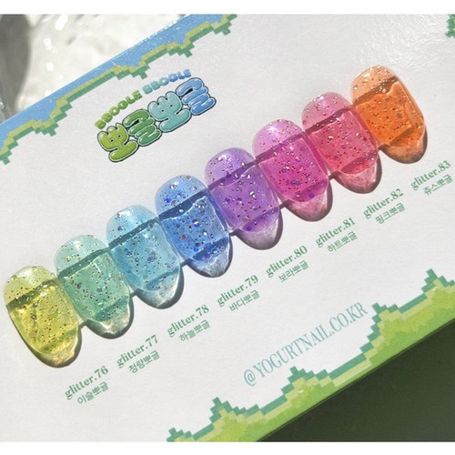 Yogurt gel bubble drop glitter - bubble,