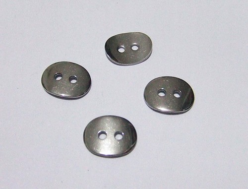 5pz bottoni acciaio inox - in,